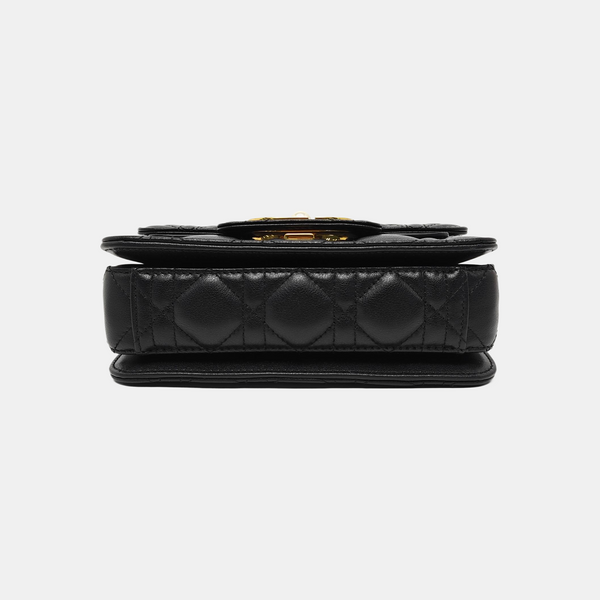 Dior Caro Mini Cannage Calfskin Black