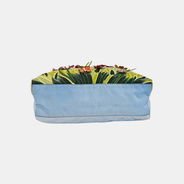 Nylon Tote Bag Blue