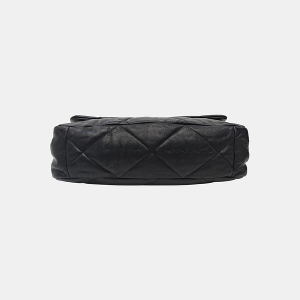CHANEL 19 Maxi Quilted Lambskin Black