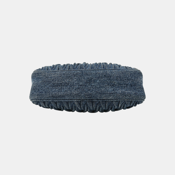 Quilted Denim Shoulder Bag Blue