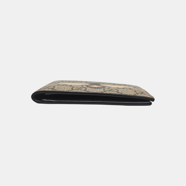 GG Supreme Monogram Coated Canvas Brown Wallet
