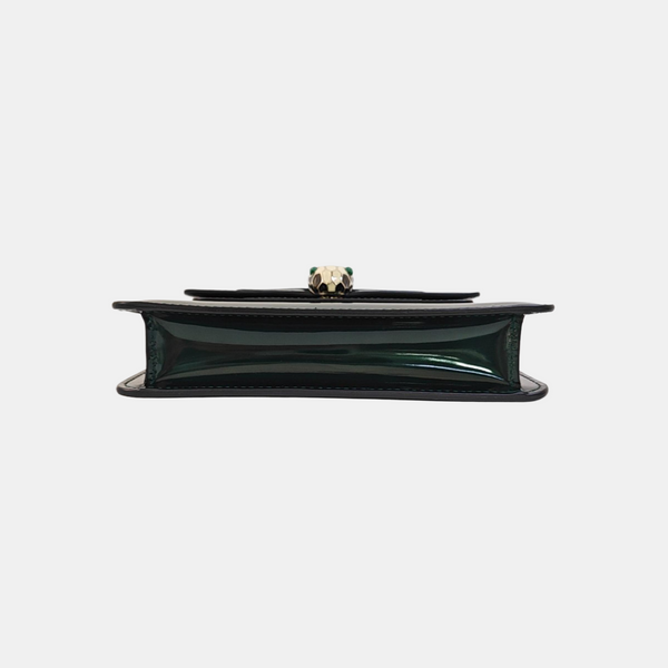 SERPENTI FOREVER Small Patent Leather Green