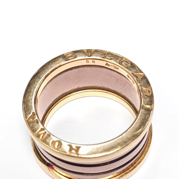 B.ZERO1 18k Rose Gold Ring EU 56