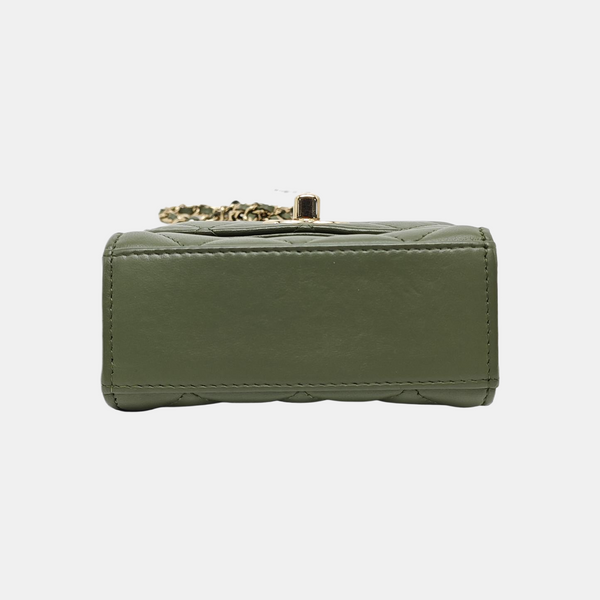 TRENDY CC Piel de cordero acolchada verde