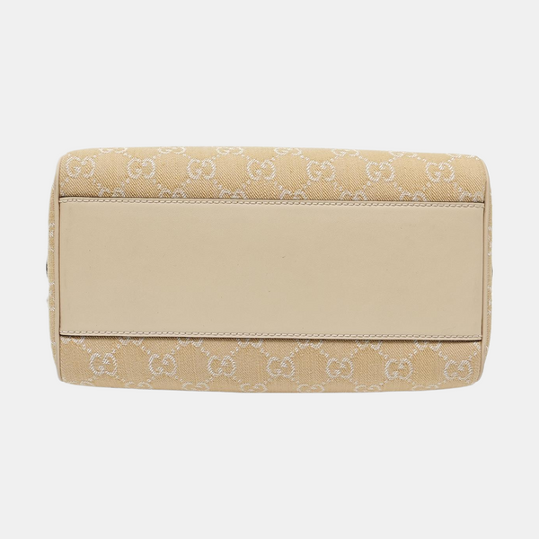 Ophidia Small Monogram Denim Beige