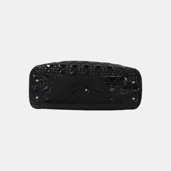 Dior Soft Cannage Patent Leather Black