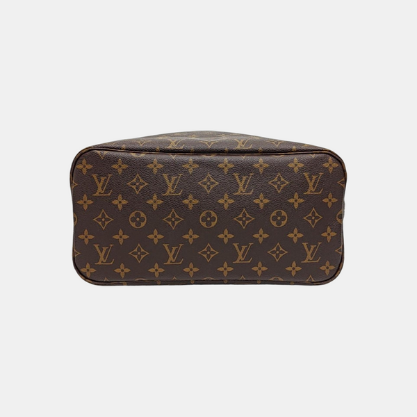 NEVERFULL MM Monogram Coated Canvas Brown
