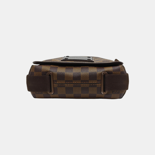 BROOKLYN PM Damier Ebene Coated Canvas Brown