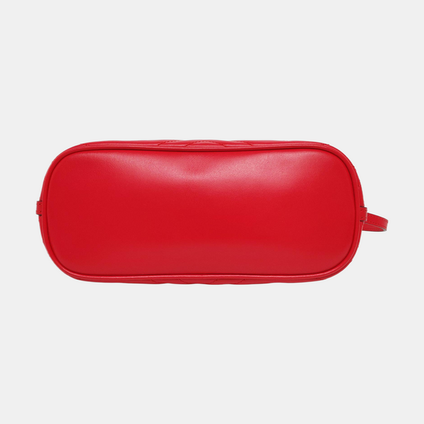 GG Marmont Small Quilted Calfskin Red