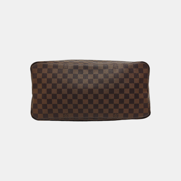 NEVERFULL GM Damier Ebene Coated Canvas Brown