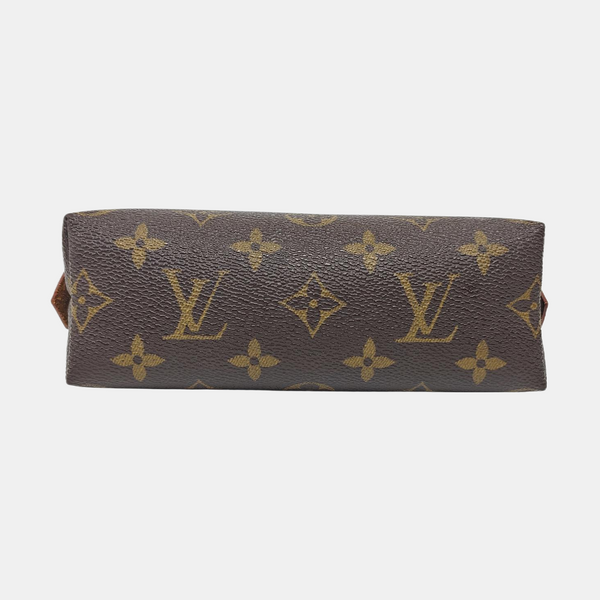 COSMETIC PM Monogram Coated Canvas Brown