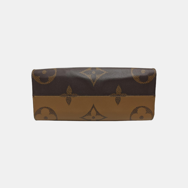 ONTHEGO MM Monogram Coated Canvas Brown