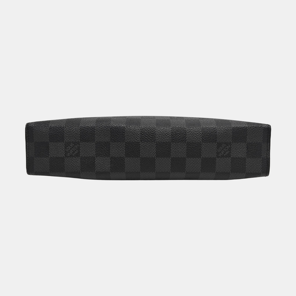 Pochette Voyag MM Damier Graphite Coated Canvas Gray