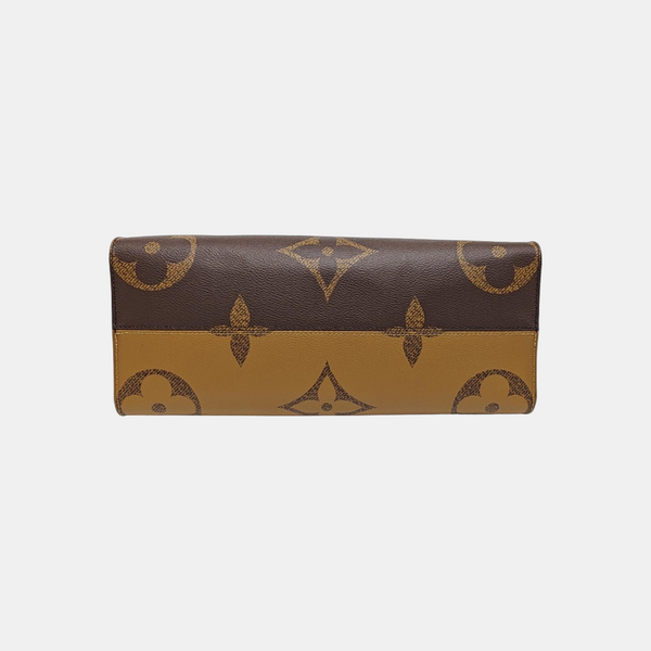 ONTHEGO MM Monogram Coated Canvas Brown