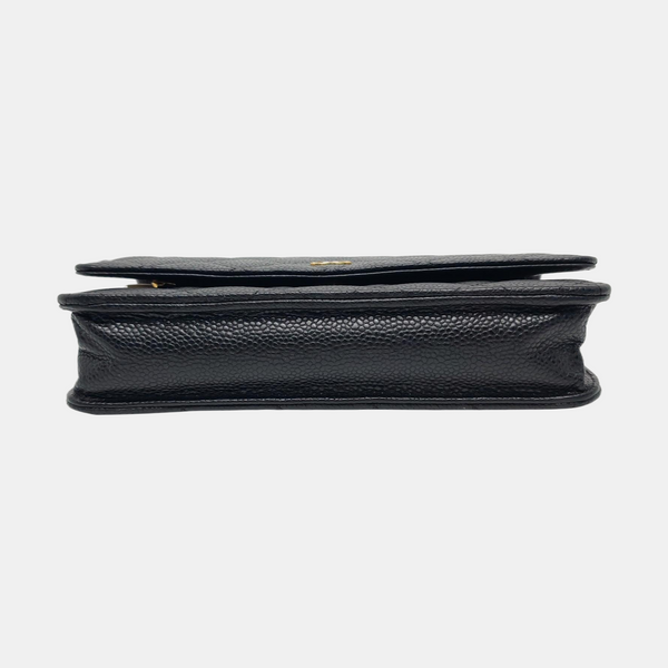 WOC Quilted Grained Calfskin Black