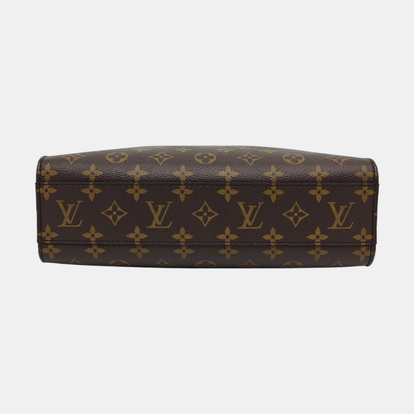 SAC PLAT MM Monogram Coated Canvas Brown