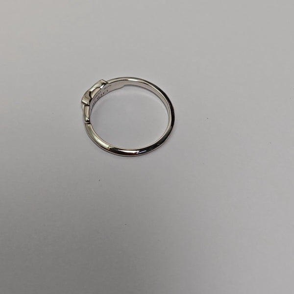Jeux De Liens 18k White Gold Silver Ring EU 51