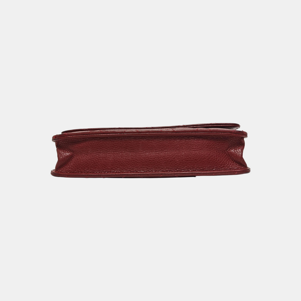 WOC Quilted Grained Calfskin Red