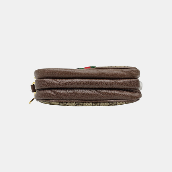 Ophidia Mini Monogram Coated Canvas Beige