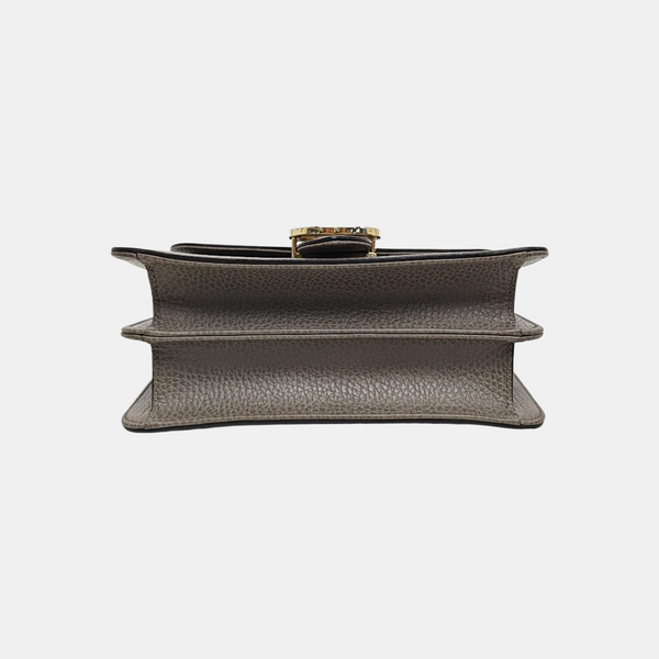 Interlocking G Small Calfskin Gray