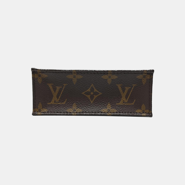 SAC PLAT Mini Monogram Coated Canvas Brown