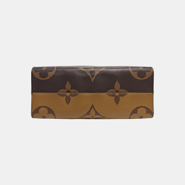 ONTHEGO MM Monogram Coated Canvas Brown