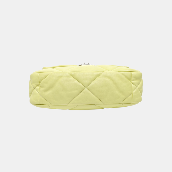 CHANEL 19 Small Quilted Lambskin Yellow