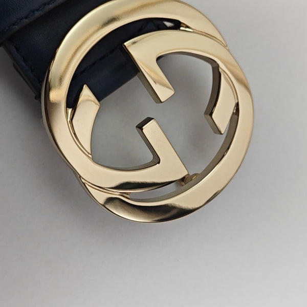 Leather Belt Blue