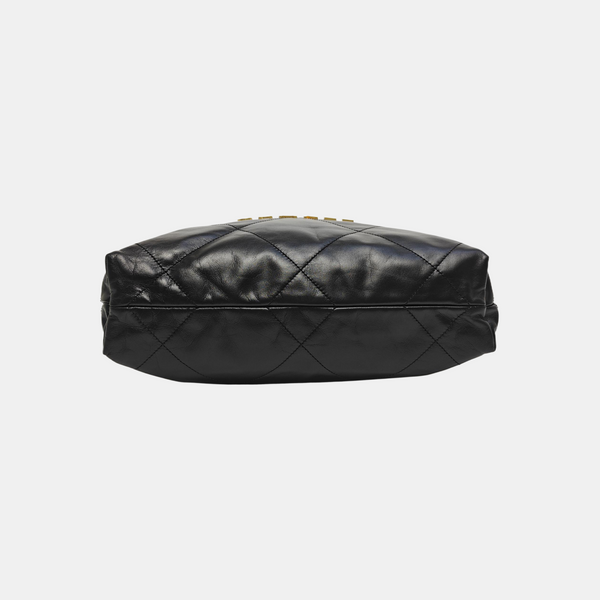 CHANEL 22 Small Quilted Calfskin Black