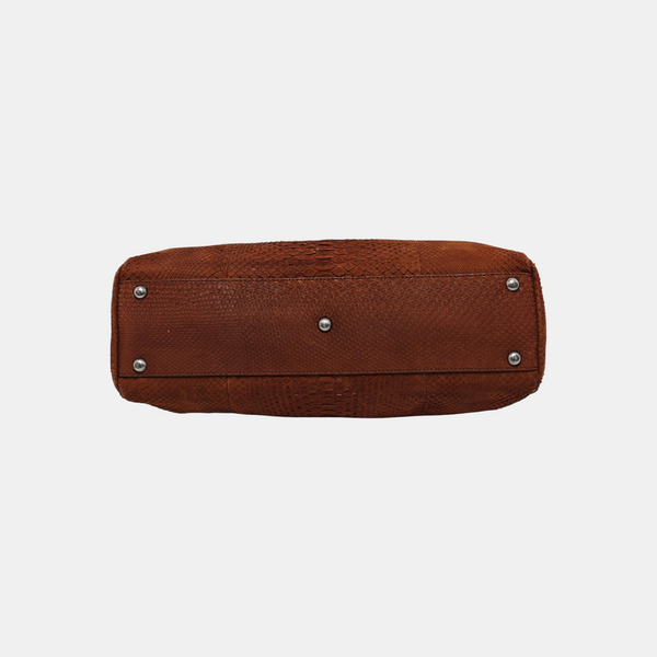 Peekaboo Medium Python Brown