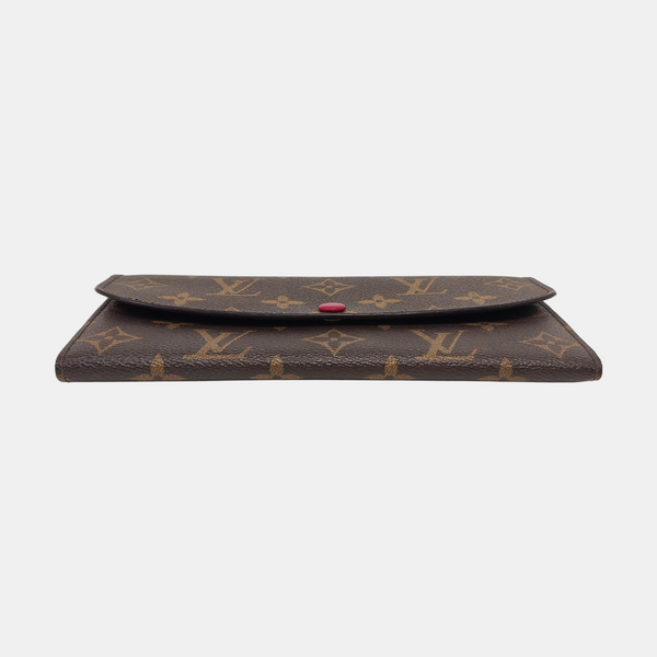 EMILIE Monogram Coated Canvas Brown Wallet