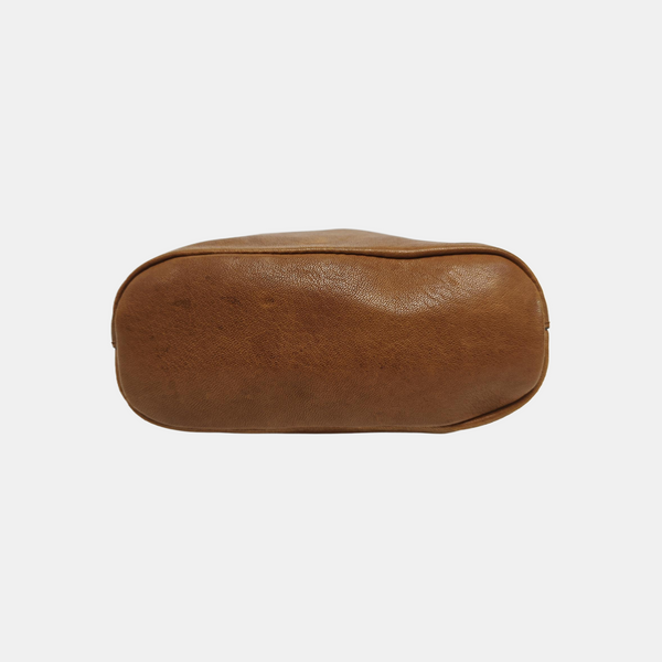 Lambskin Shoulder Bag Brown