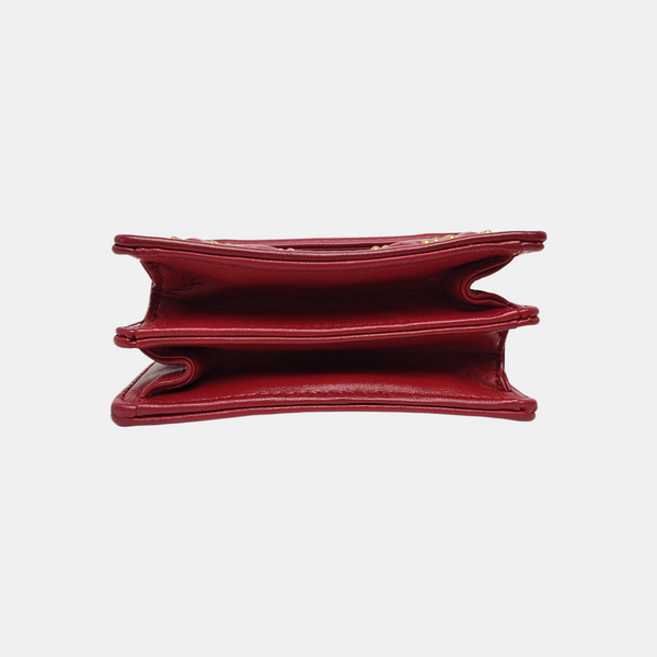 Diorama Cannage Calfskin Red