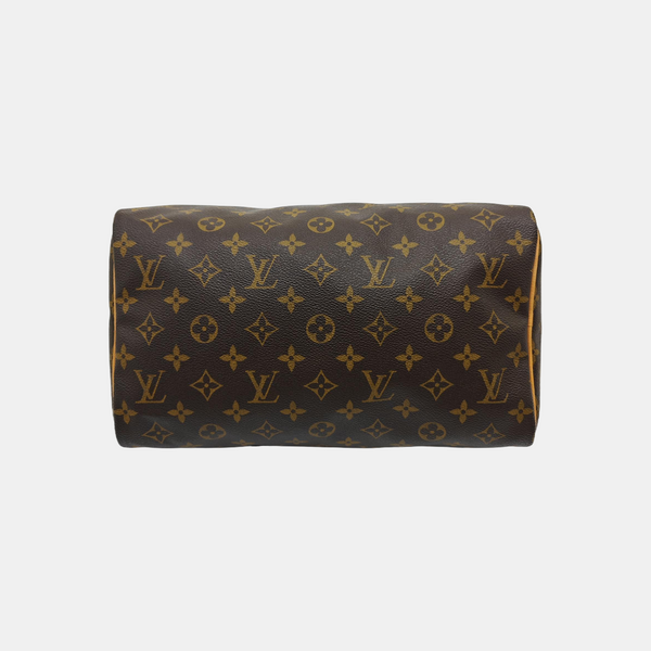 SPEEDY 30 Monogram Coated Canvas Brown