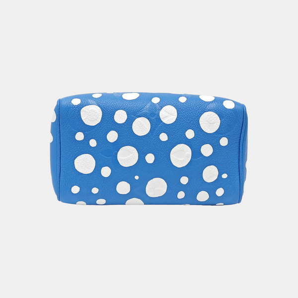 Monogram Calfskin Shoulder Bag Blue