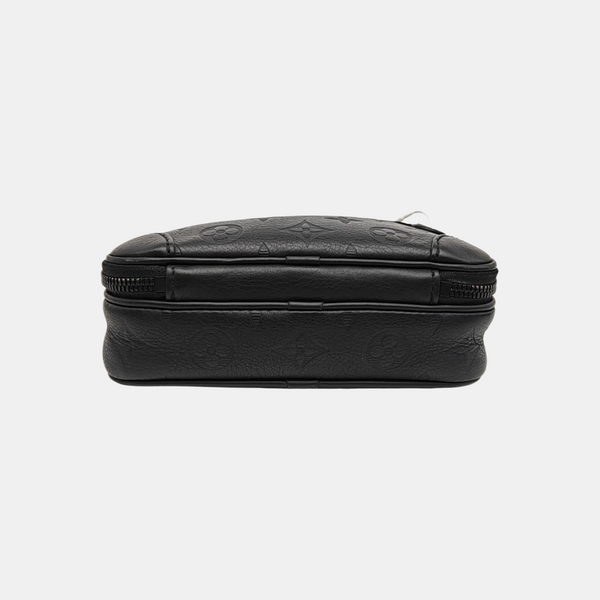ALPHA Mini Monogram Calfskin Black