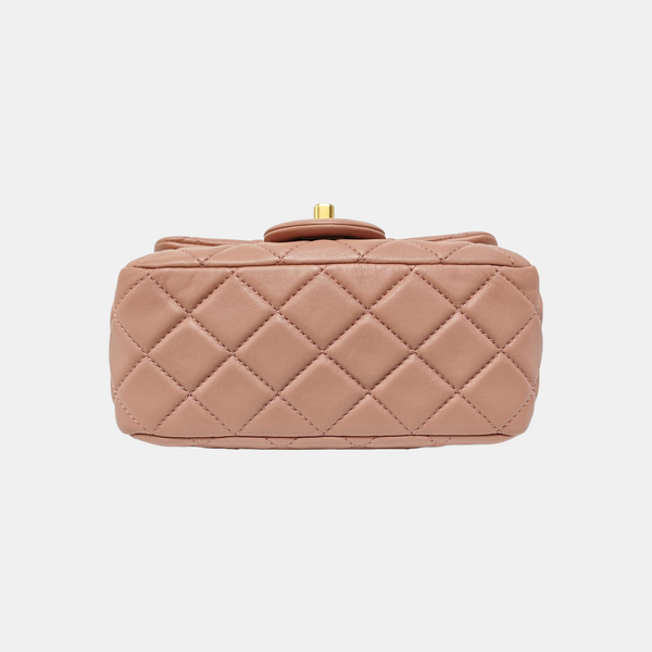 CLASSIC FLAP Mini Quilted Lambskin Pink