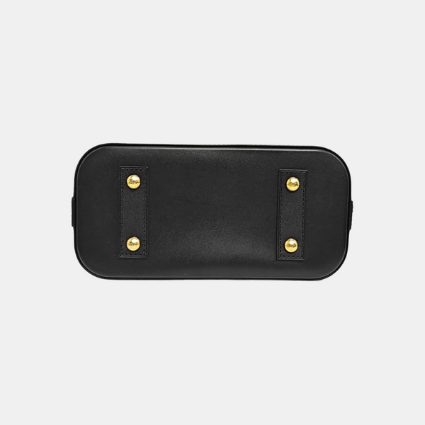 ALMA BB Monogram Coated Canvas Brown