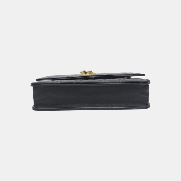 WOC Quilted Lambskin Black