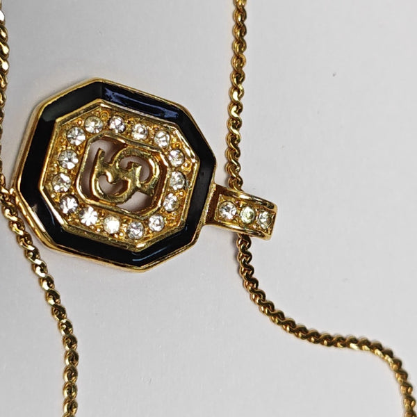 Petit CD Metal Gold Necklace
