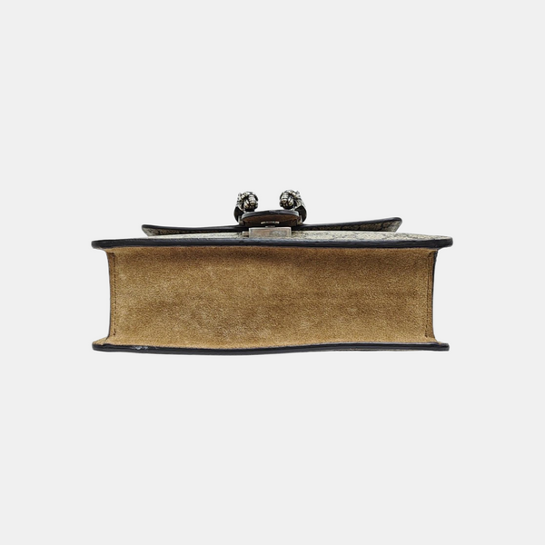 Dionysus Mini Monogram Coated Canvas Beige