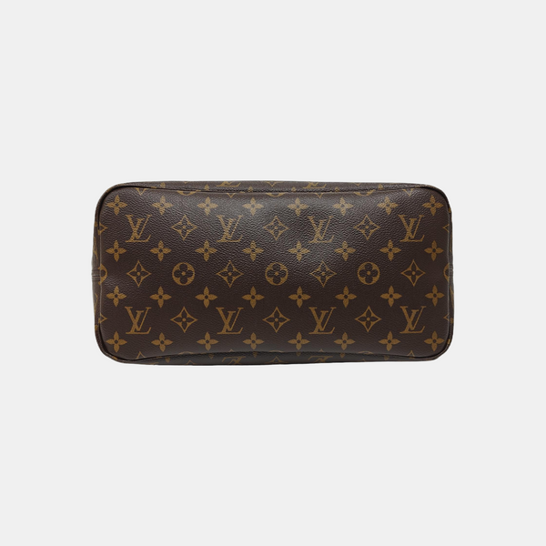 NEVERFULL MM Monogram Coated Canvas Brown