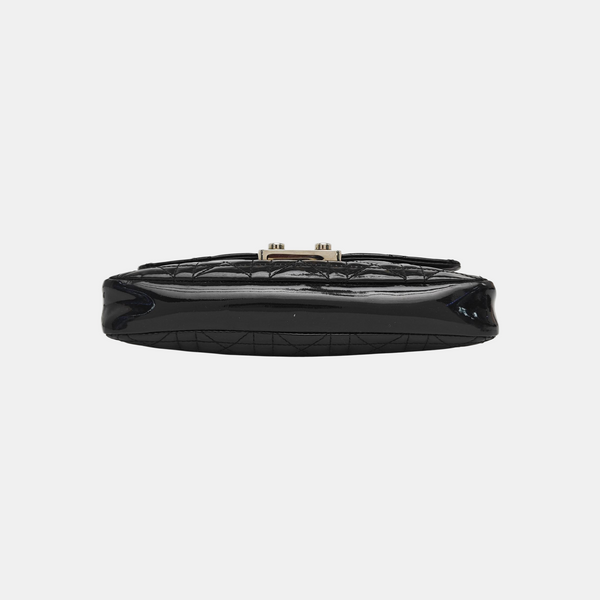 Miss Dior Cannage Patent Leather Black