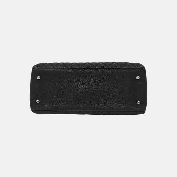 Quilted Grained Calfskin Black
