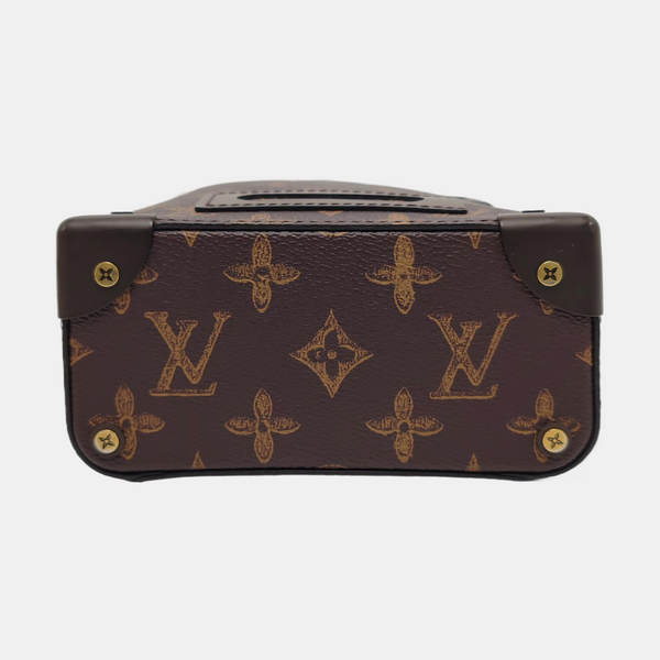VERTICAL BOX TRUNK Monogram Coated Canvas Brown