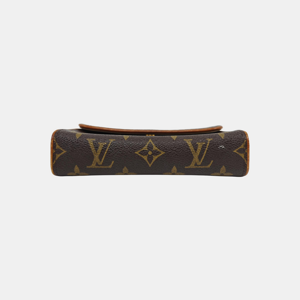 FLORENTINE Monogram Coated Canvas Brown