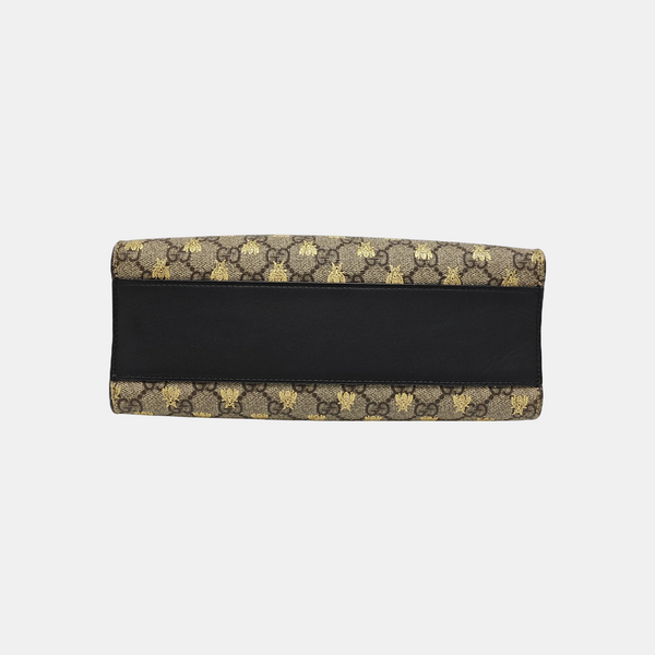 Padlock Small Monogram Coated Canvas Beige