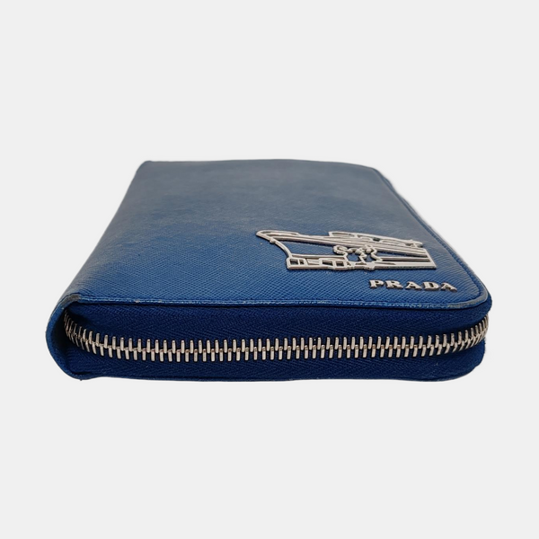 Saffiano Calfskin Wallet Blue