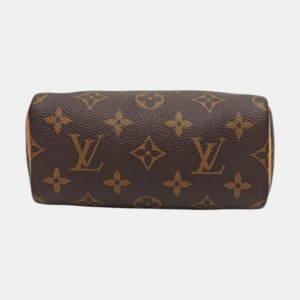SPEEDY Nano Monogram Coated Canvas Brown