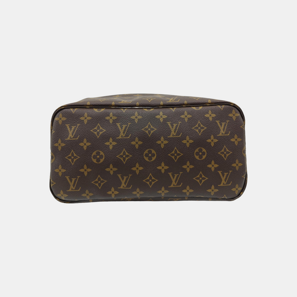 NEVERFULL MM Monogram Coated Canvas Brown